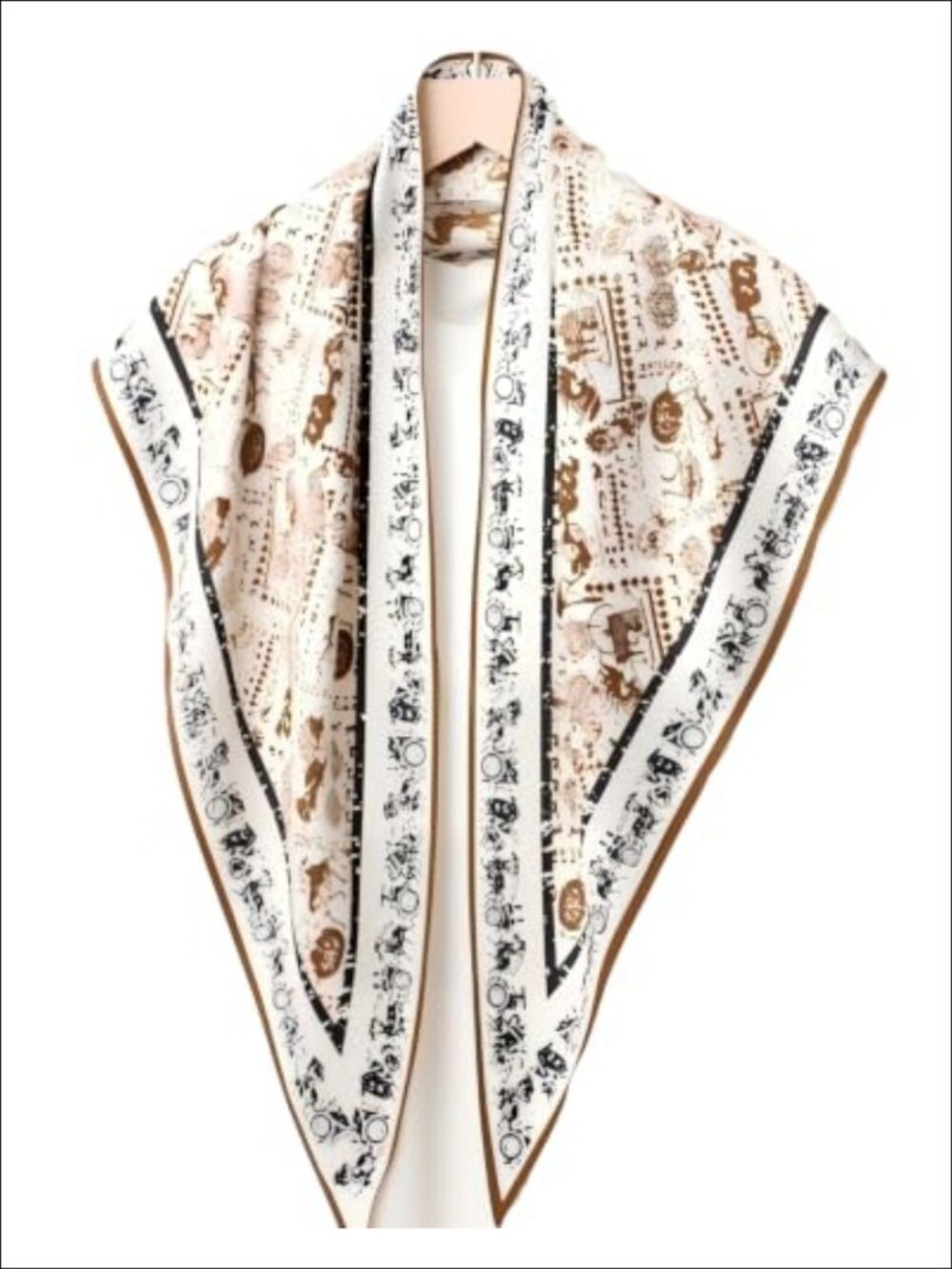 Polyester Satin Triangle Scarf Belt Women's Neck Wrap & Shawl